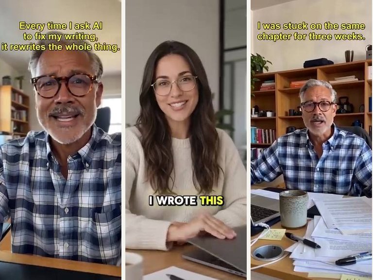 Three of the UGC avatar videos for Revise